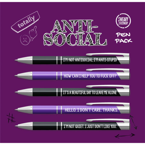 Image of Totally Antisocial Pen Pack