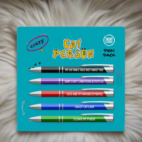 Image of Crazy Cat Person Pen Pack