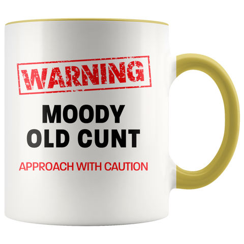 Image of Moody Old Cunt Color Accent Mug