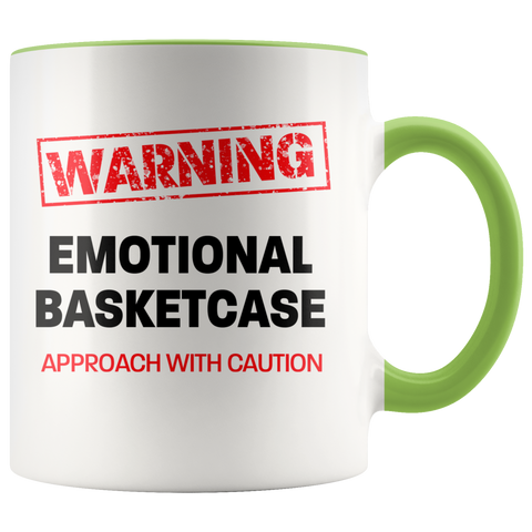 Image of Emotional Basketcase Color Accent Mug