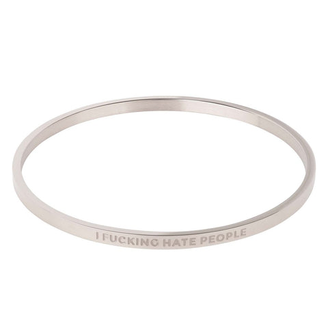 Image of I Fucking Hate People Bangle