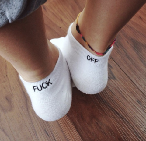 Image of Fuck Off Ankle Socks