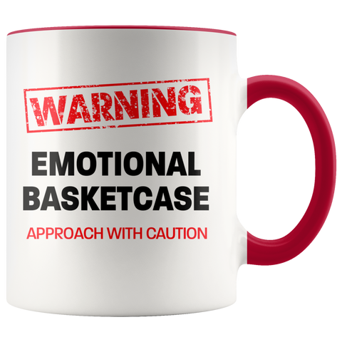 Image of Emotional Basketcase Color Accent Mug