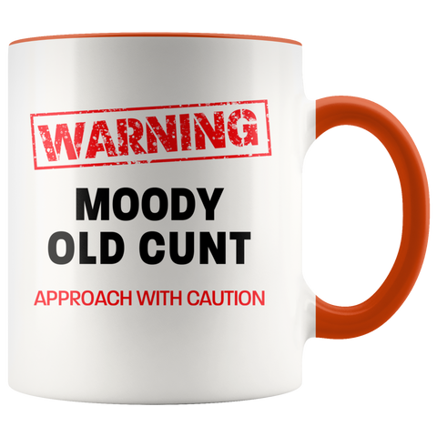 Image of Moody Old Cunt Color Accent Mug