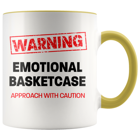 Image of Emotional Basketcase Color Accent Mug