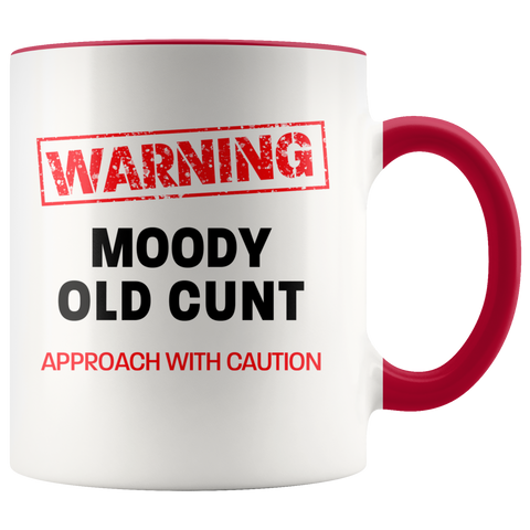 Image of Moody Old Cunt Color Accent Mug