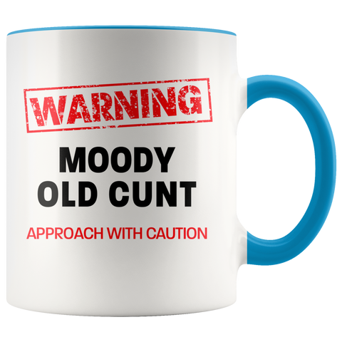 Image of Moody Old Cunt Color Accent Mug