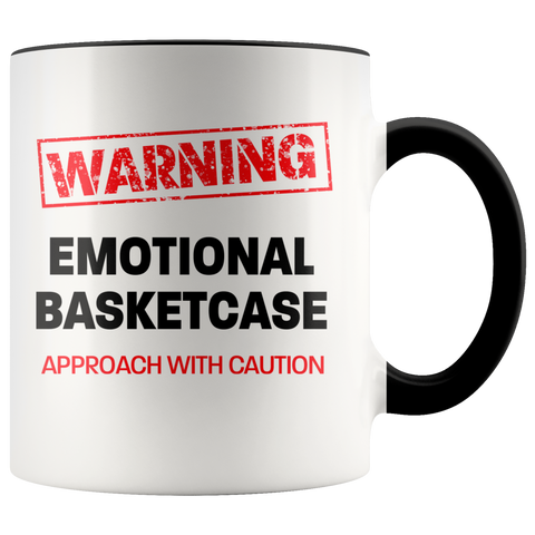 Image of Emotional Basketcase Color Accent Mug