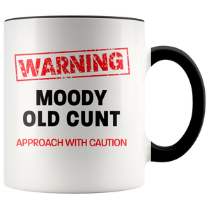 Moody Old Cunt Color Accent Mug