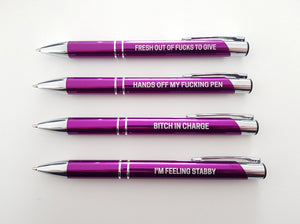 Pissed Off Purple Pen Pack