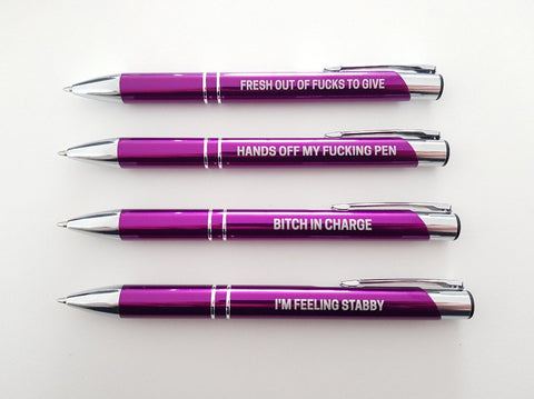 Image of Pissed Off Purple Pen Pack