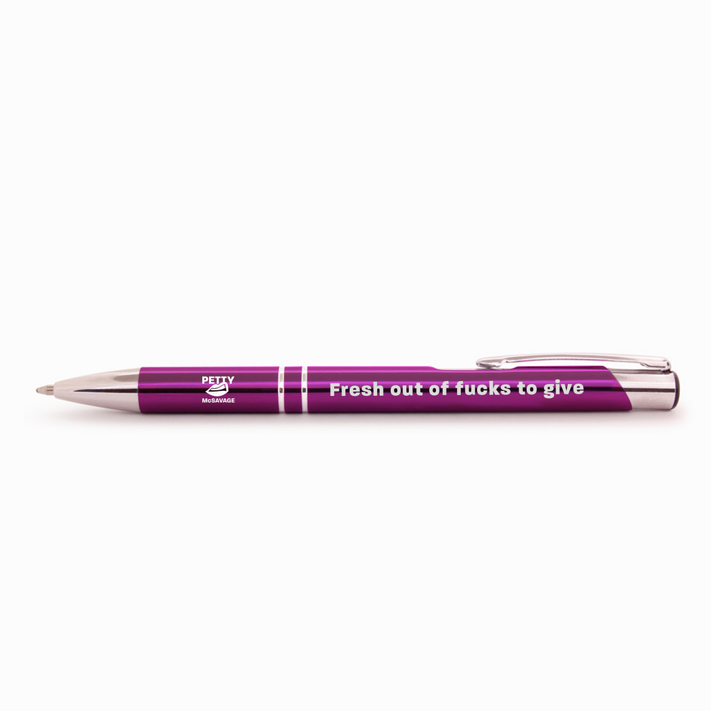 Fresh Out of Fucks Pen Set – Sew Bonita