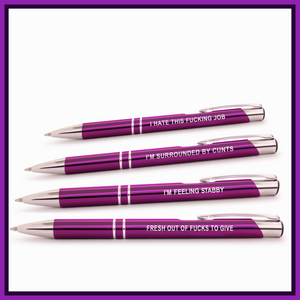Super Sweary Purple Pen Pack