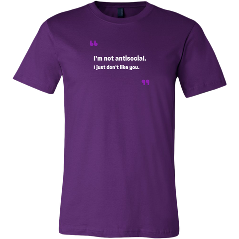 Image of I'm not antisocial Tee