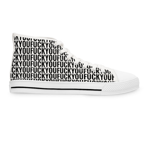 Image of Fuck You Women's High Top Sneakers