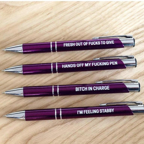 Image of Pissed Off Purple Pen Pack