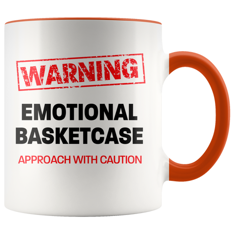 Image of Emotional Basketcase Color Accent Mug