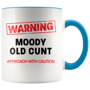 Moody Old Cunt Color Accent Mug