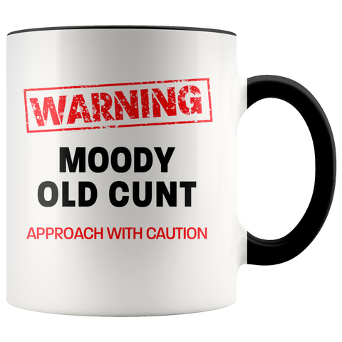Image of Moody Old Cunt Color Accent Mug